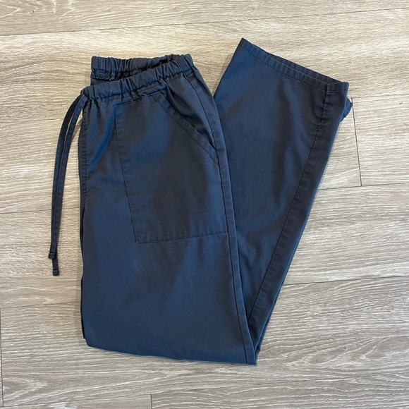 Cherokee Drawstring Scrub Pant, Women's Workwear Revolution, Gray/Pewter, size S - Picture 1 of 3